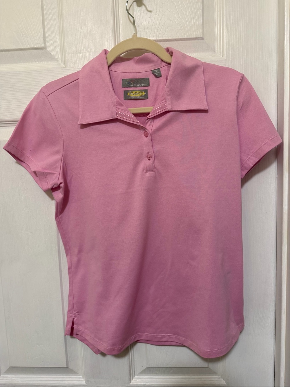 Greg Norman Collection Pink Short-Sleeve Golf Polo